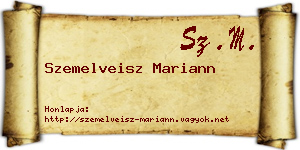 Szemelveisz Mariann névjegykártya